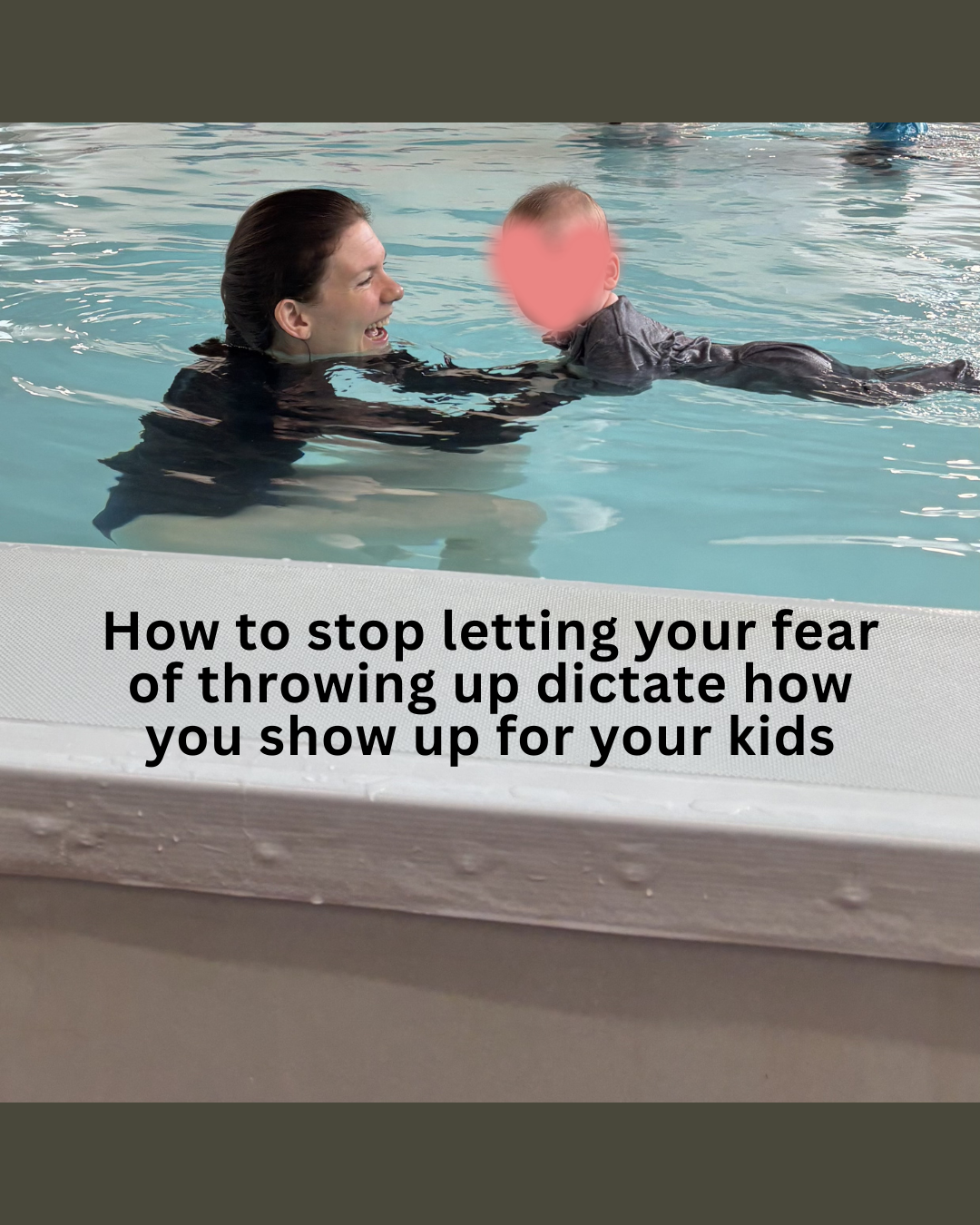 Instagram post - How to stop letting your fear of throwing up dictate how you show up for your kids.